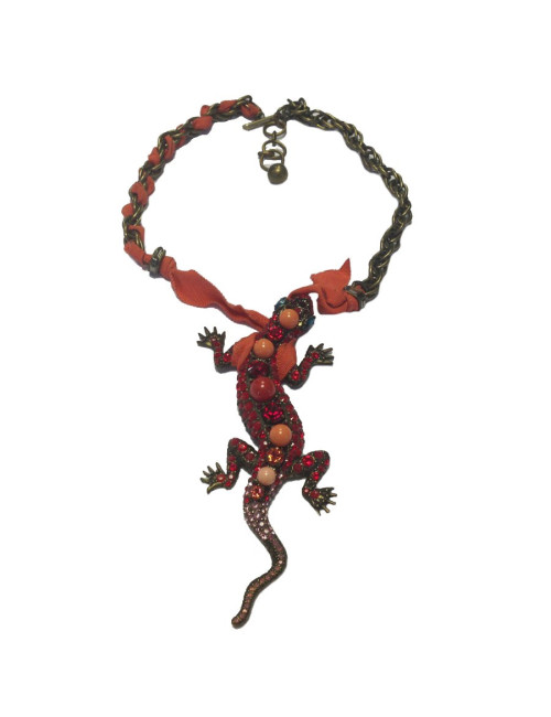 Collier LANVIN lézard