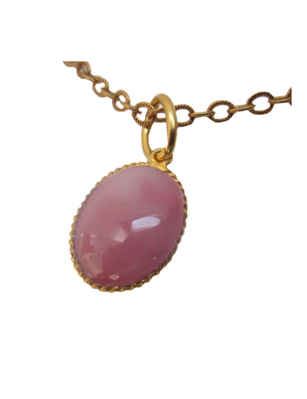 Collier pendentif rose MARGUERITE DE VALOIS