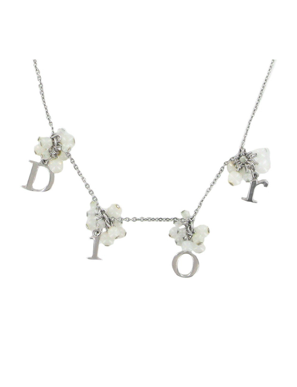 Collier DIOR perles blanches
