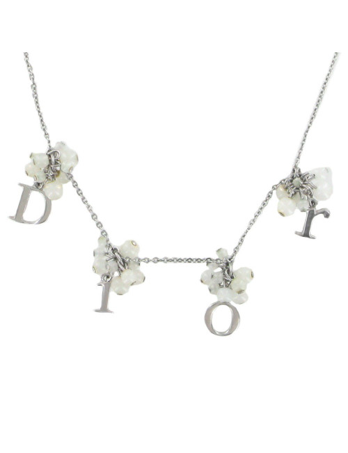 Collier DIOR perles blanches