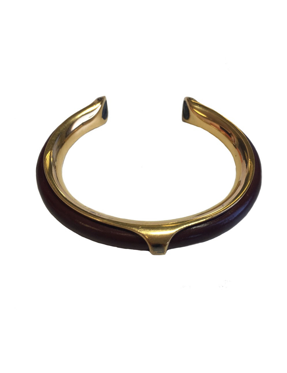 xxx Bracelet  jonc HERMES cuir et.....