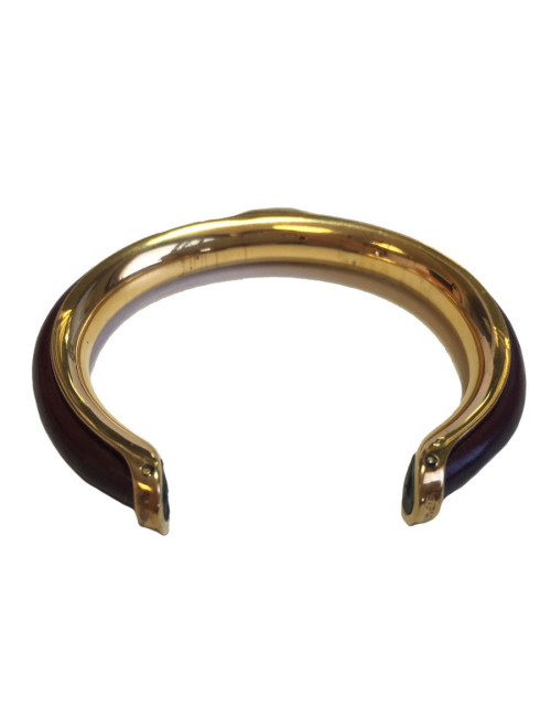 xxx Bracelet  jonc HERMES cuir et.....