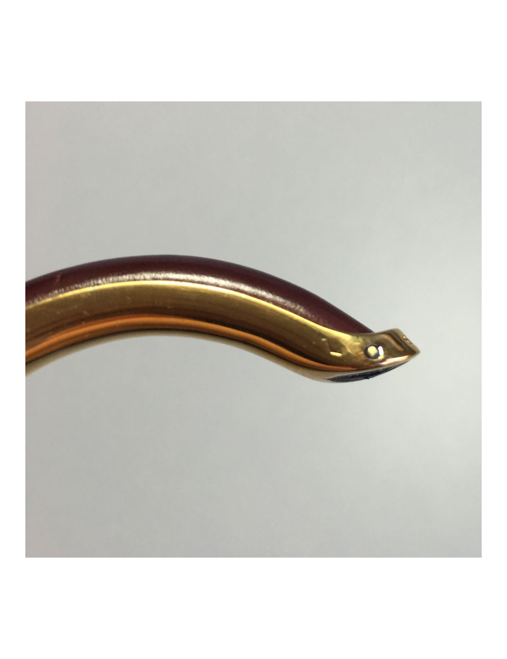 xxx Bracelet  jonc HERMES cuir et.....