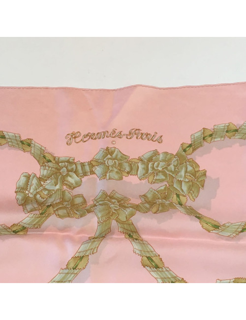 Hermès "The coronation of spring" in pink silk