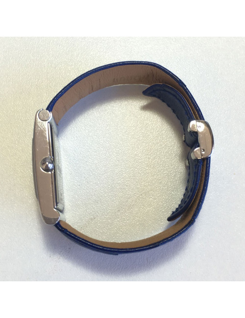 PILE A CHANGER Montre BOUCHERON en acier et cuir