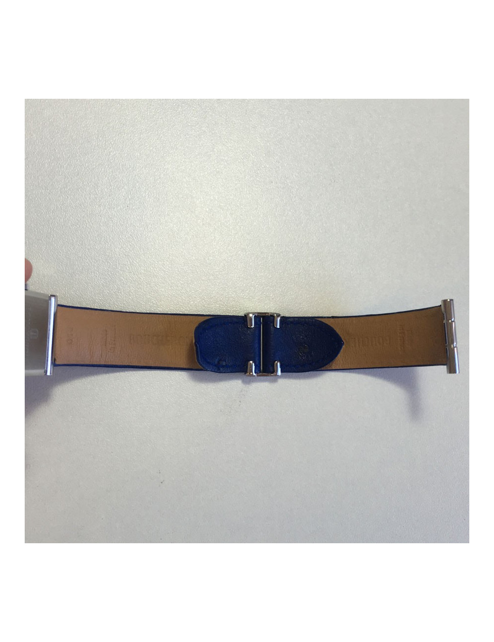 PILE A CHANGER Montre BOUCHERON en acier et cuir