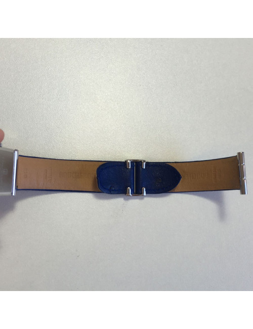 PILE A CHANGER Montre BOUCHERON en acier et cuir