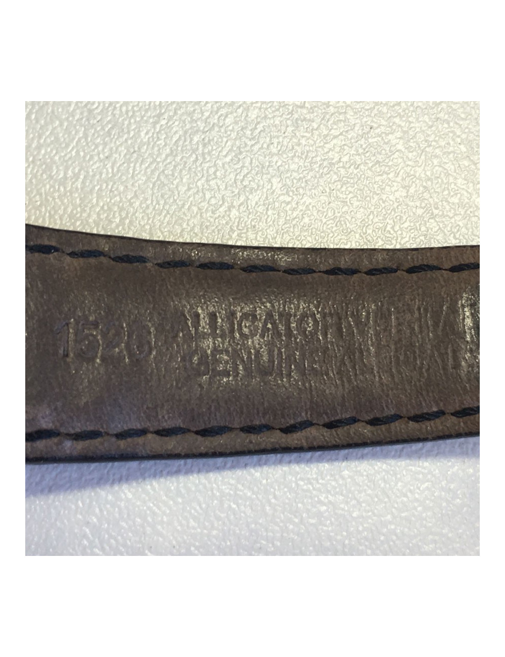 Watch FRED model 36 in steel and alligator