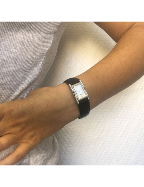 Watch FRED model 36 in steel and alligator