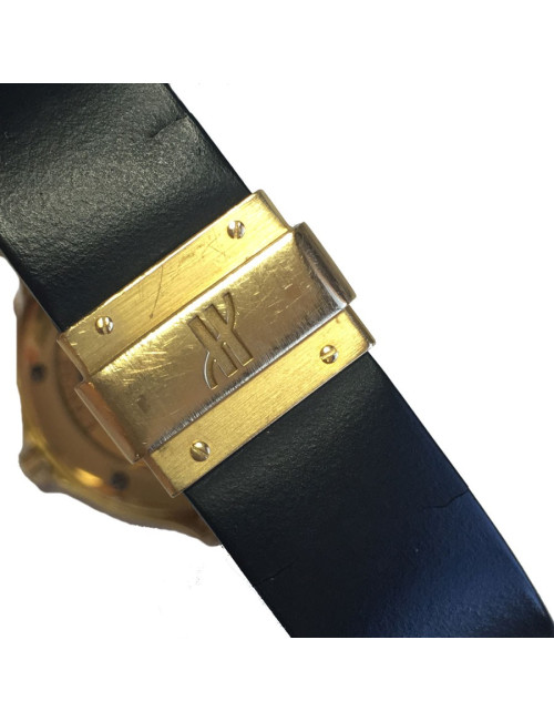 xxx Montre HUBLOT MDM automatique en or et cuir noir