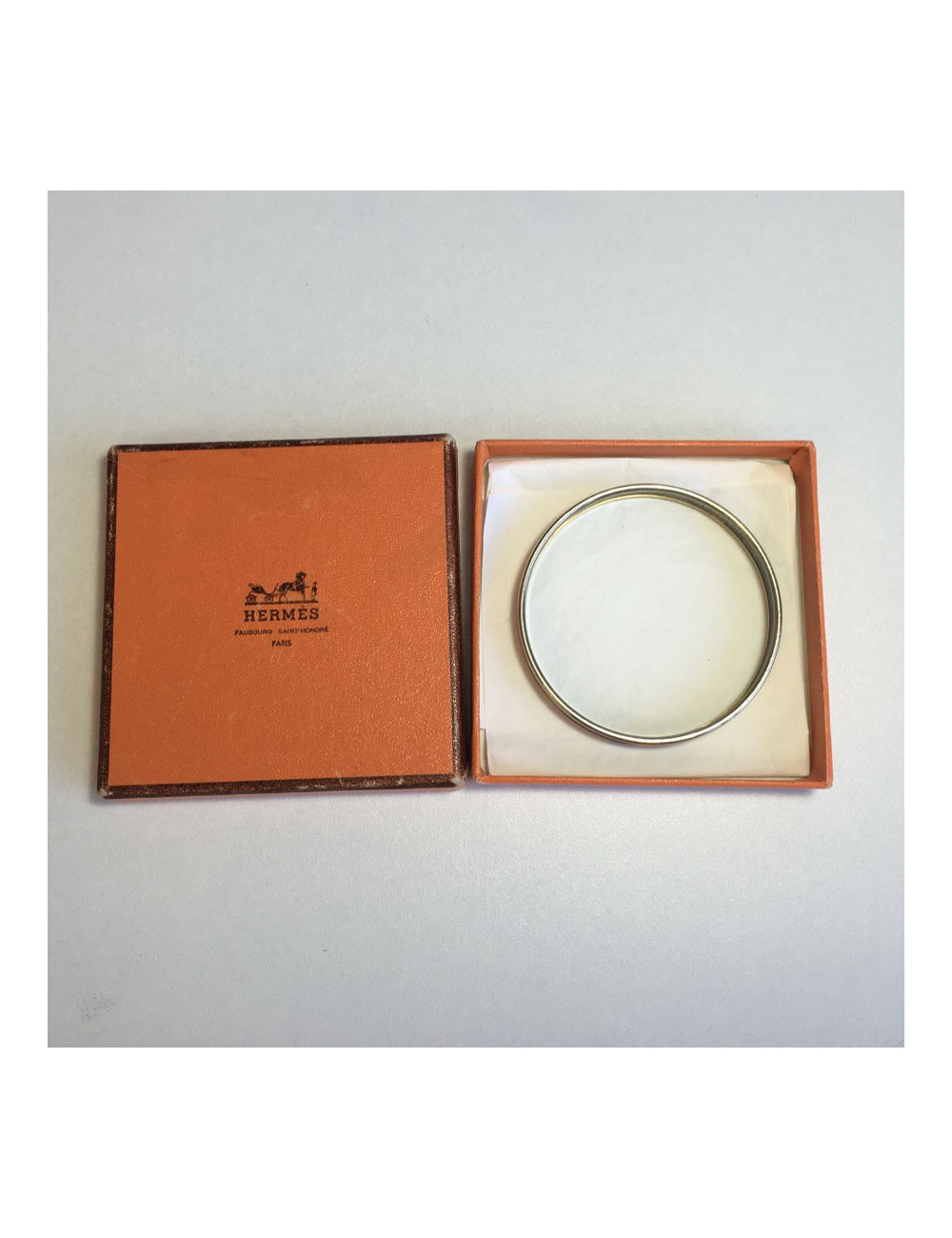 xxx Bracelet HERMES en émail  PM