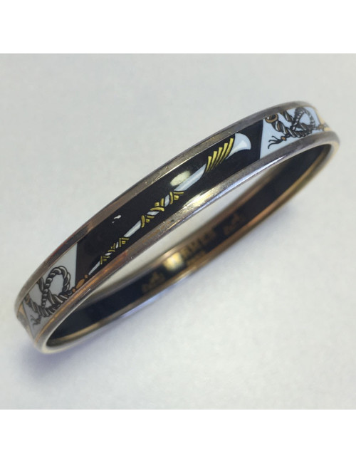 xxx Bracelet HERMES en émail  PM