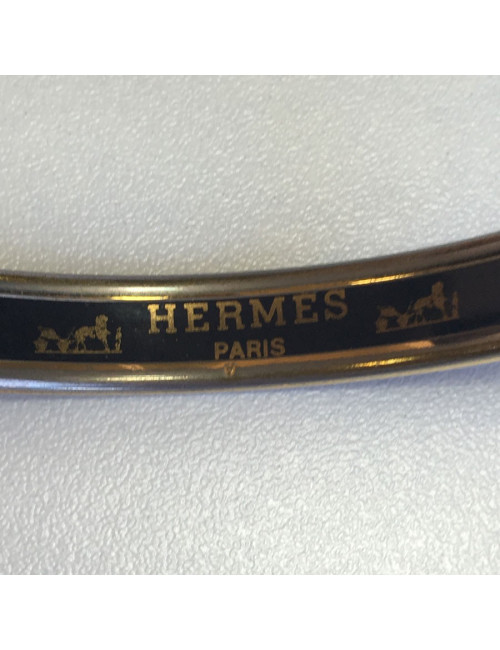 xxx Bracelet HERMES en émail  PM