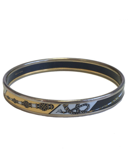 xxx Bracelet HERMES en émail  PM