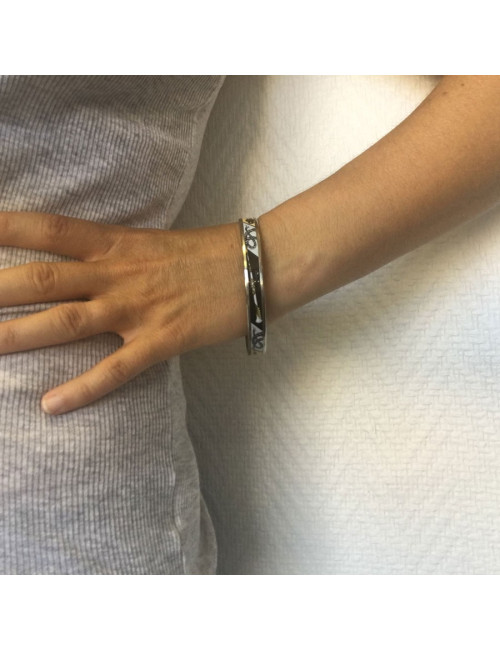 xxx Bracelet HERMES en émail  PM