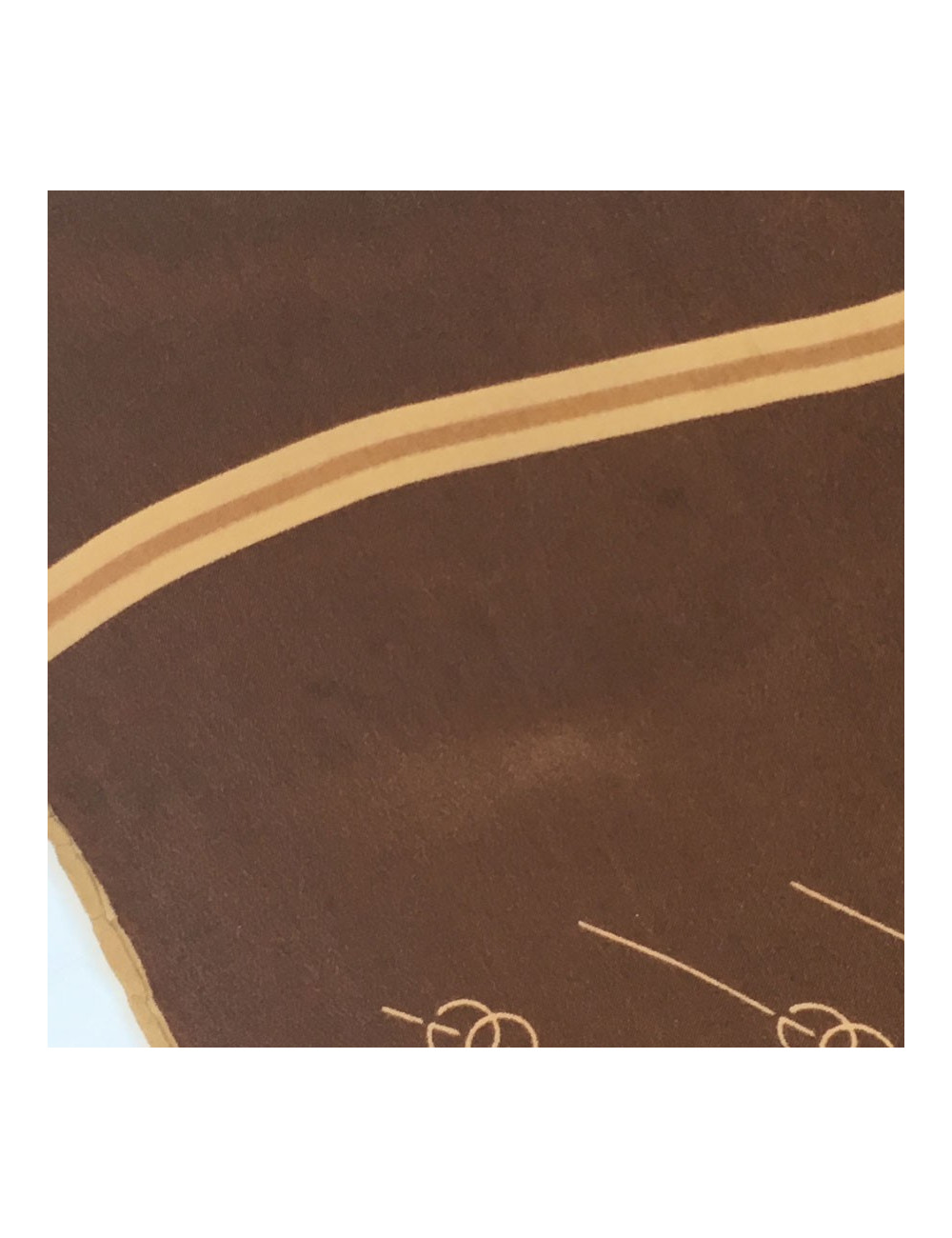 Foulard GUCCI en soie marron