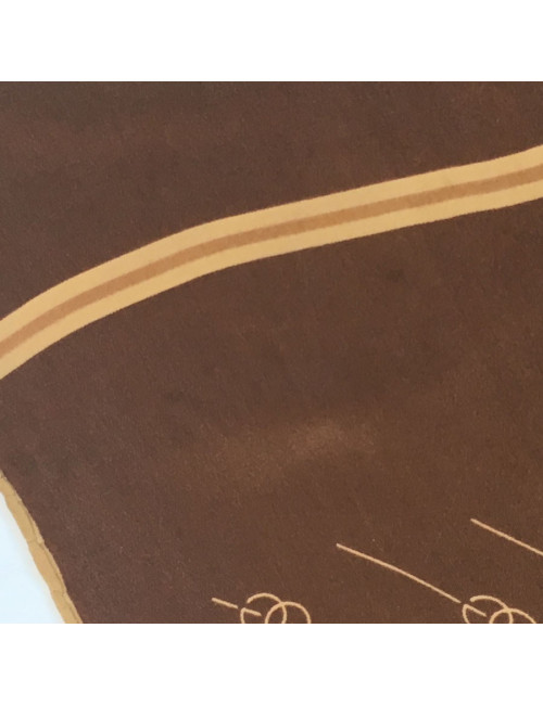 GUCCI Brown silk scarf