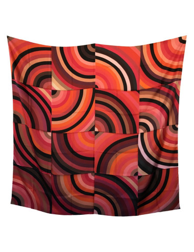 xxx Châle HERMES "Marcelina" en soie polychrome 2