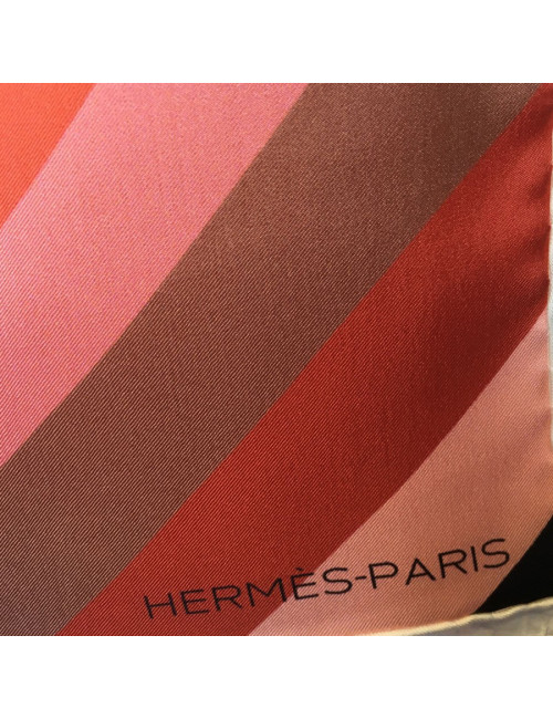 xxx Châle HERMES "Marcelina" en soie polychrome