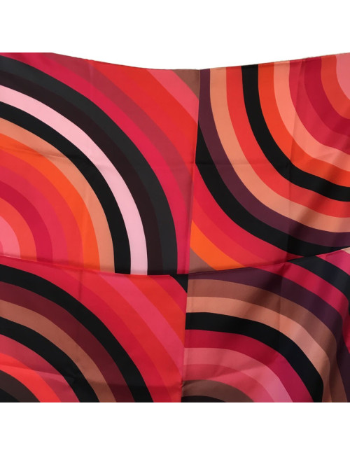 xxx Châle HERMES "Marcelina" en soie polychrome