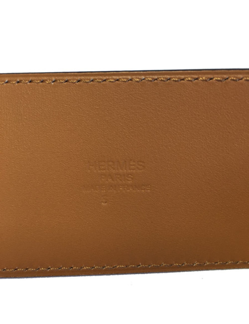 Ceinture HERMES CDC en cuir taurillon cacao t90