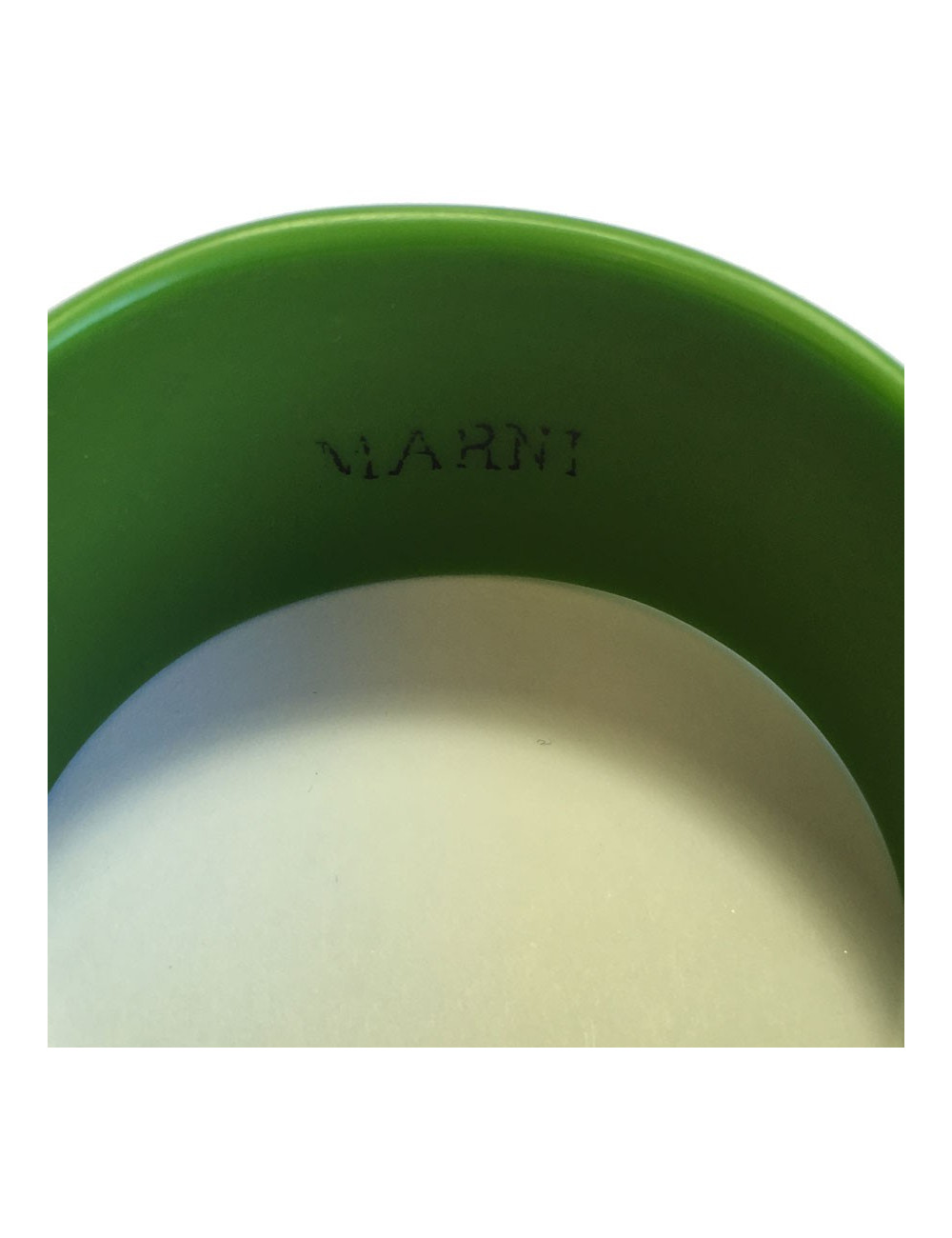 MARNI green resin bracelet