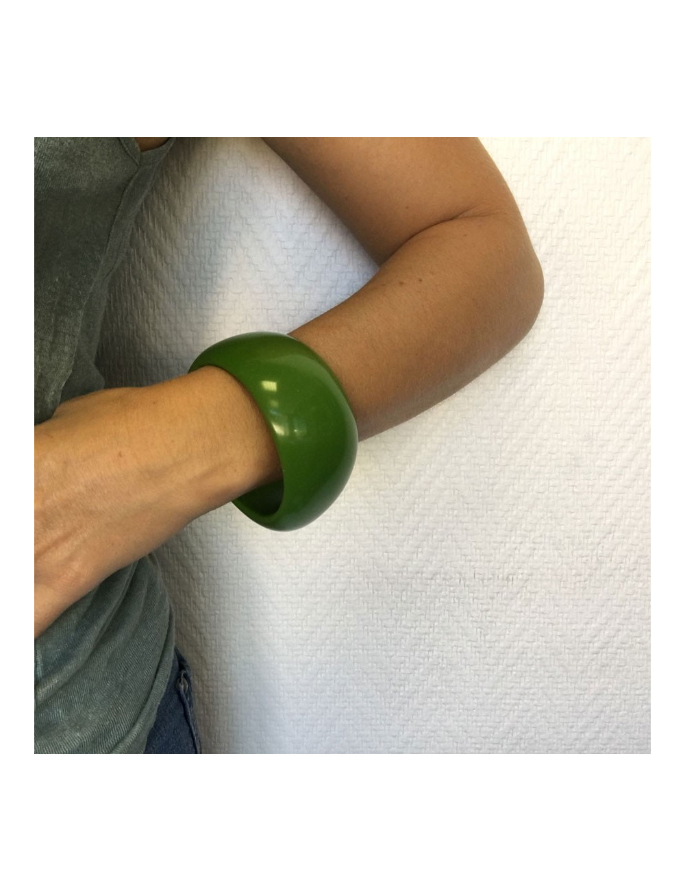 Bracelet MARNI en résine verte