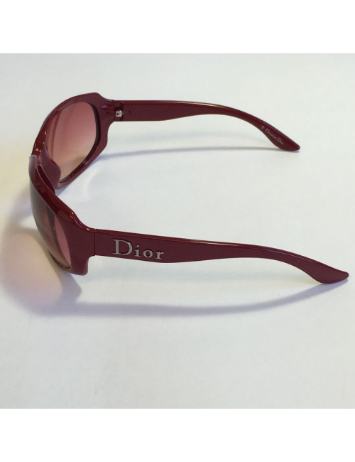 Lunettes de soleil DIOR en plexi bordeaux