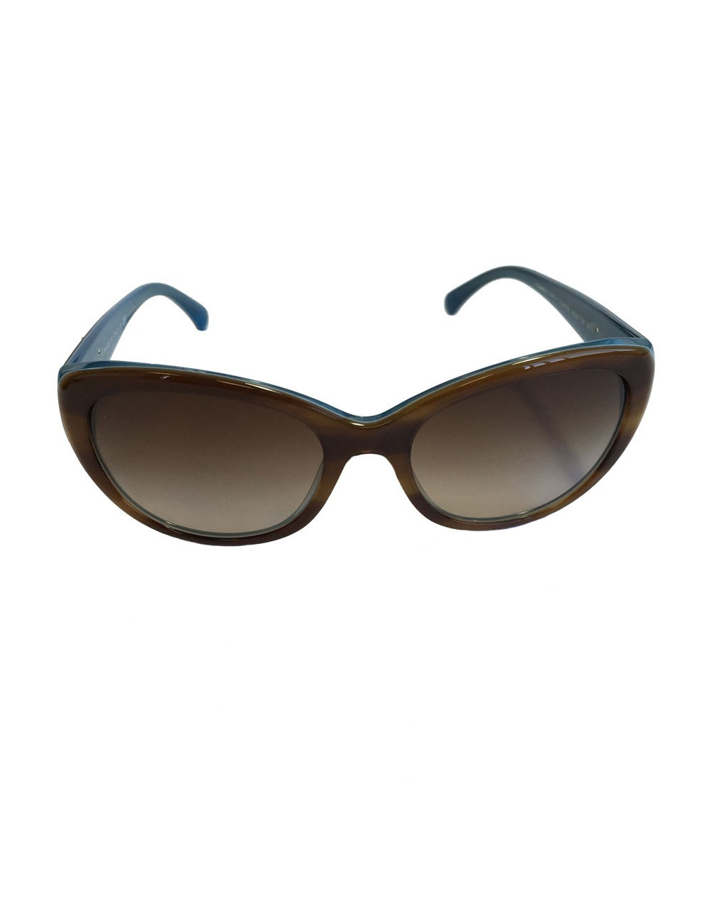 CHANEL sunglasses in Brown and blue two-tone plexi