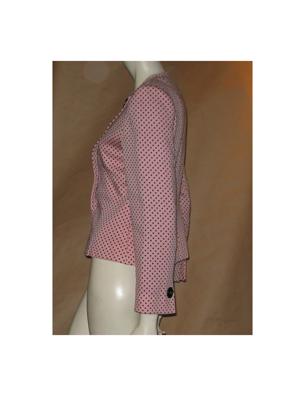 Veste rose à pois noirs T38 GIVENCHY