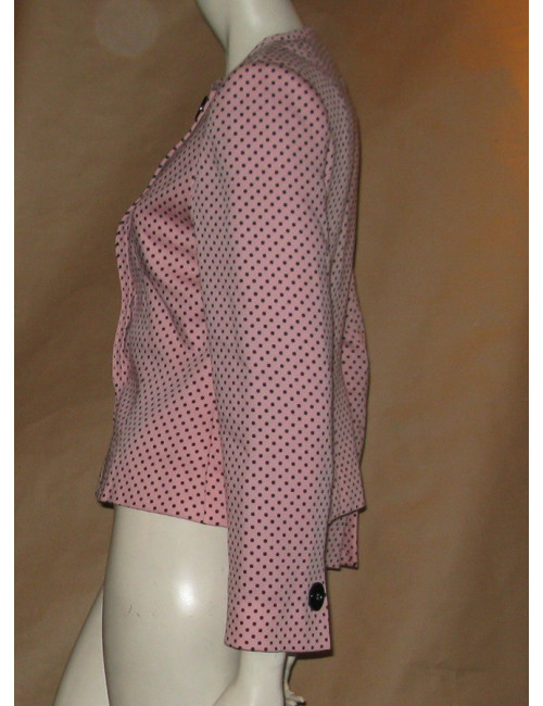 Veste rose à pois noirs T38 GIVENCHY