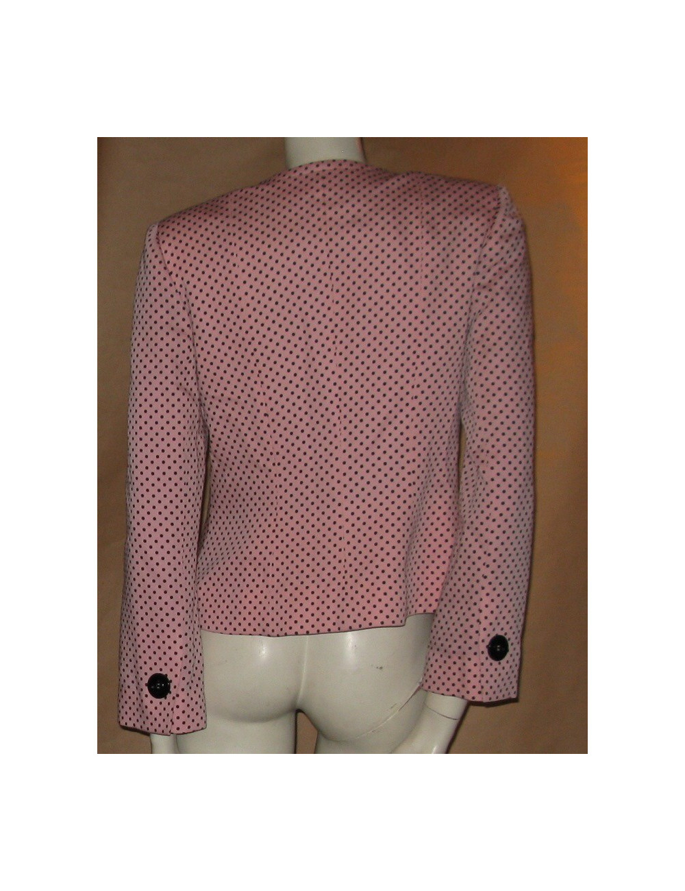 Veste rose à pois noirs T38 GIVENCHY