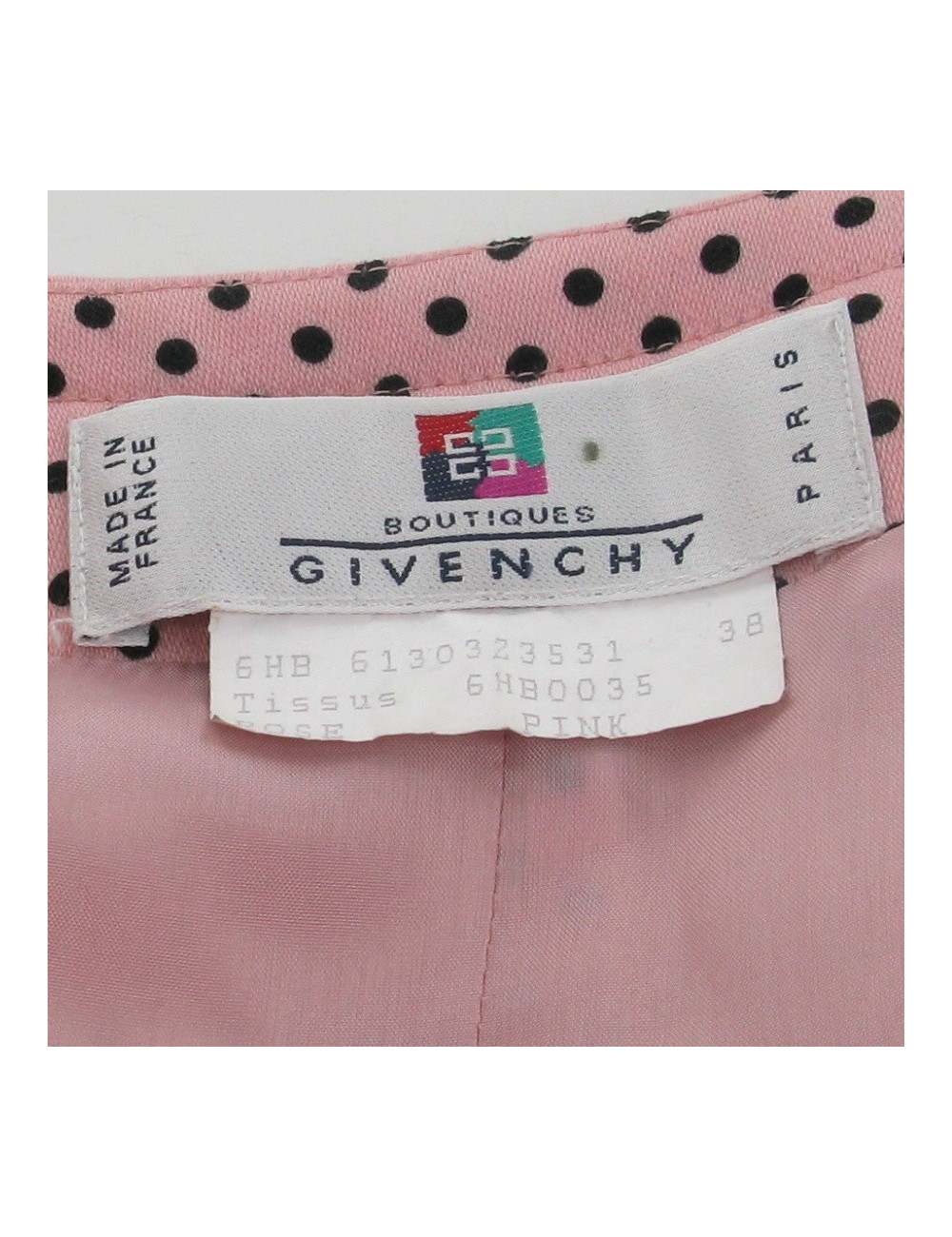 Veste rose à pois noirs T38 GIVENCHY