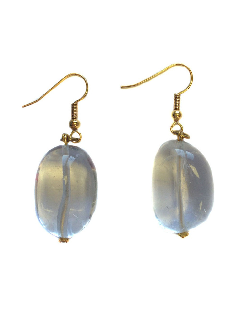 Clous MARGUERITE DE VALOIS pendants en crystal de roche