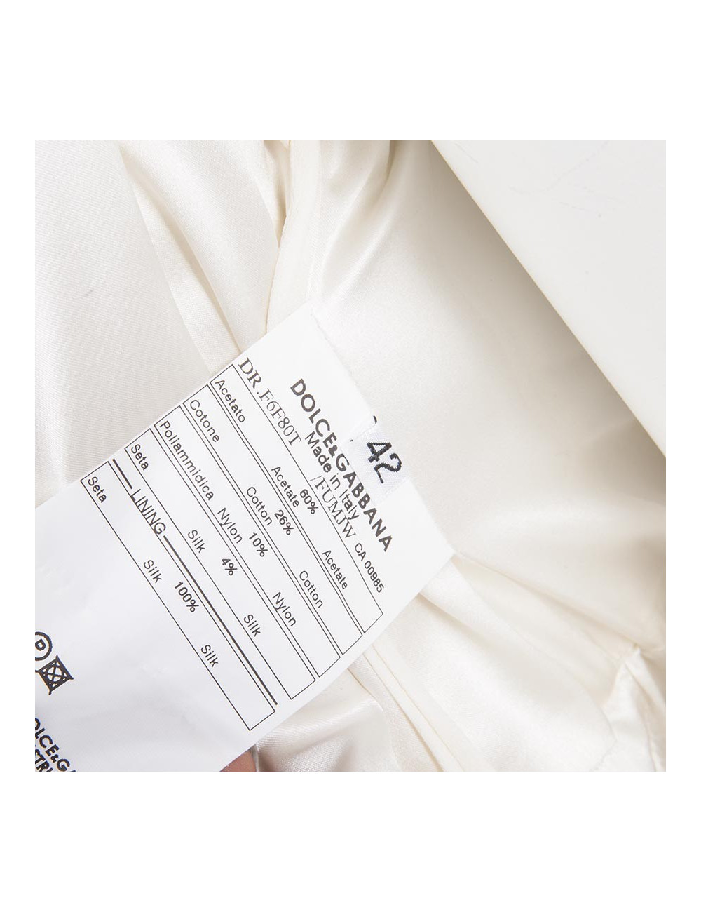 robe blanche DOLCE & GABBANA t42it