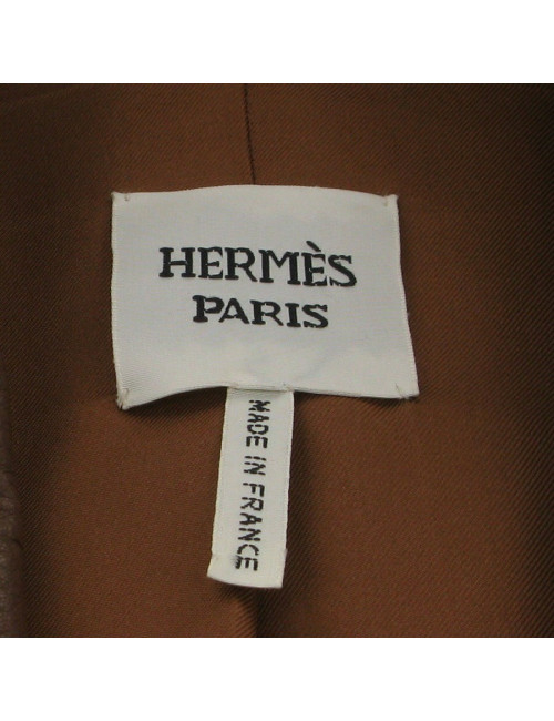 Veste en cuir de cerf T36 HERMES