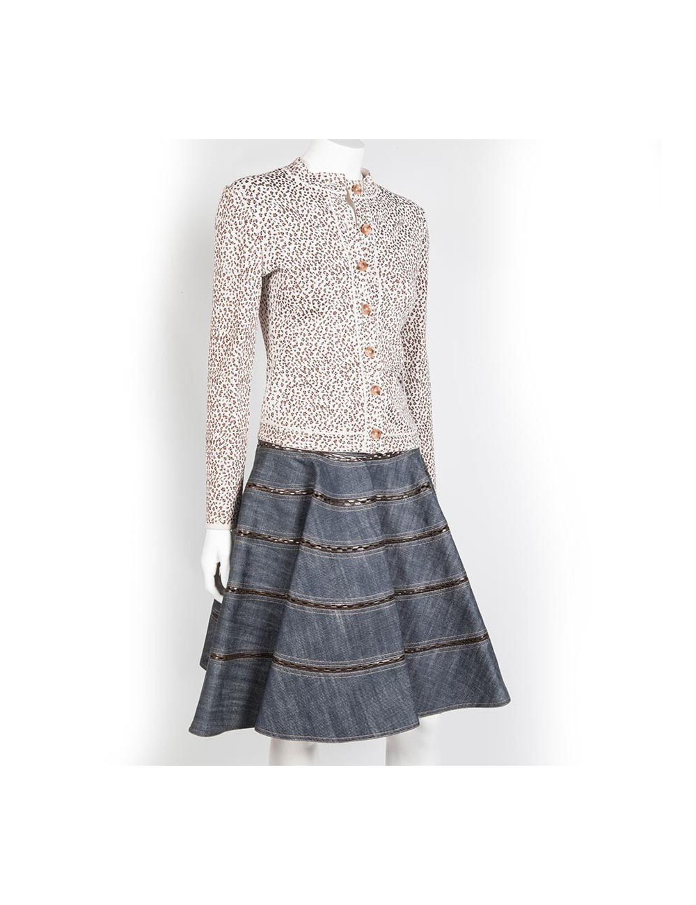 ALAÏA set skirt and vest size 36FR