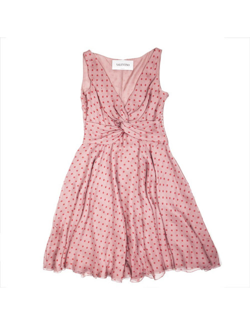 Robe VALENTINO t38 en soie rose