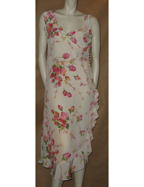 Robe en soie imprimée JOHN GALLIANO