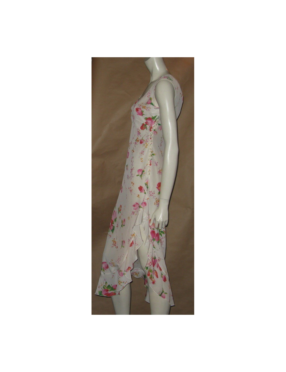 Robe en soie imprimée JOHN GALLIANO