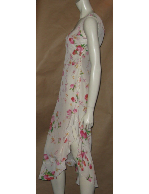 Robe en soie imprimée JOHN GALLIANO