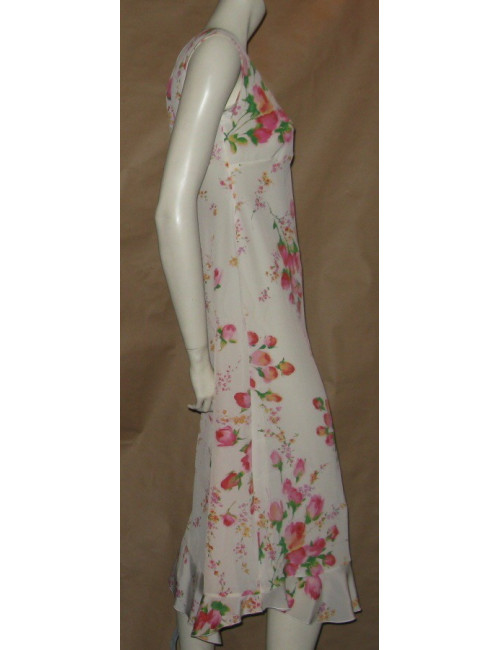 Robe en soie imprimée JOHN GALLIANO