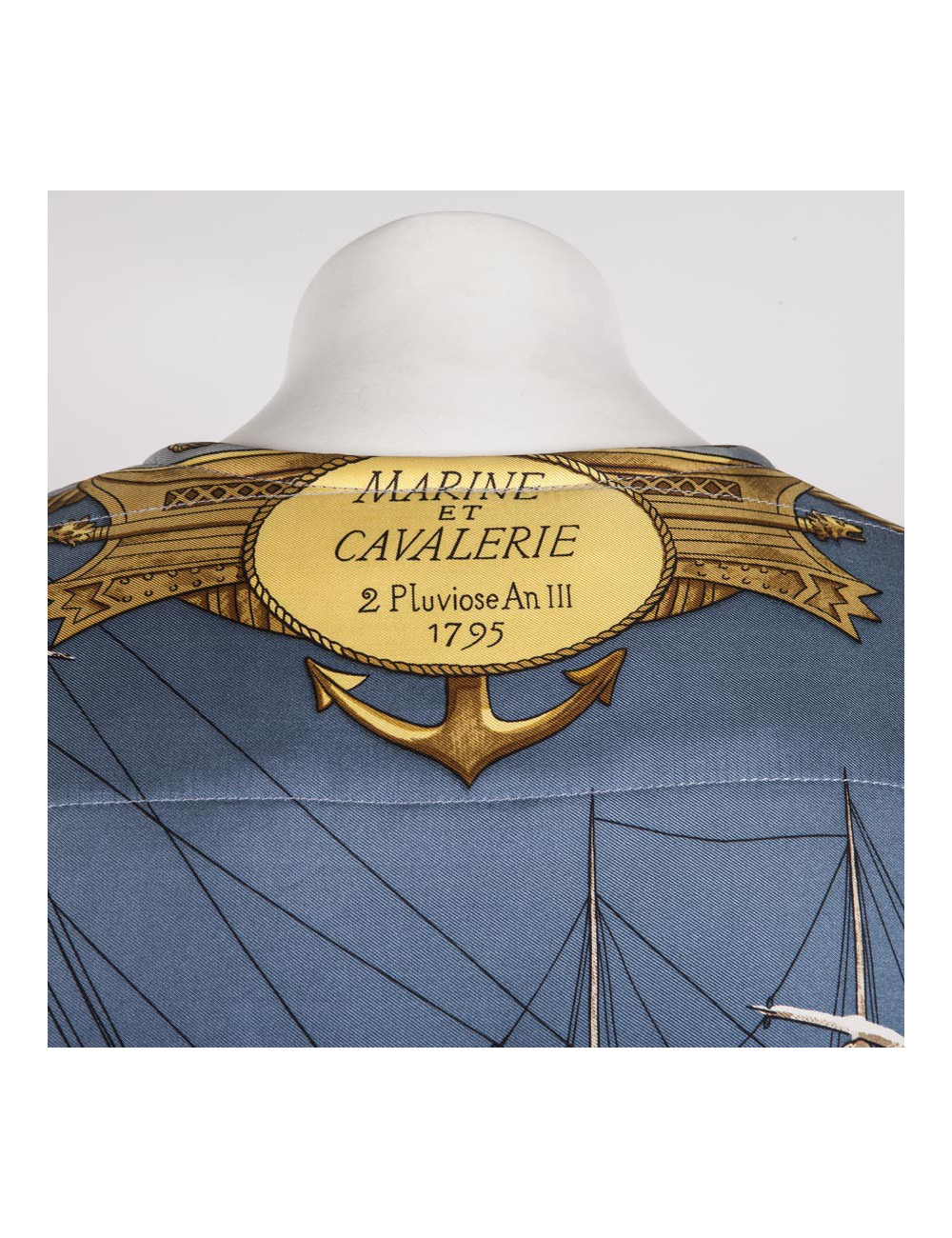 Vest HERMES t 38 en "Navy and cavalry"