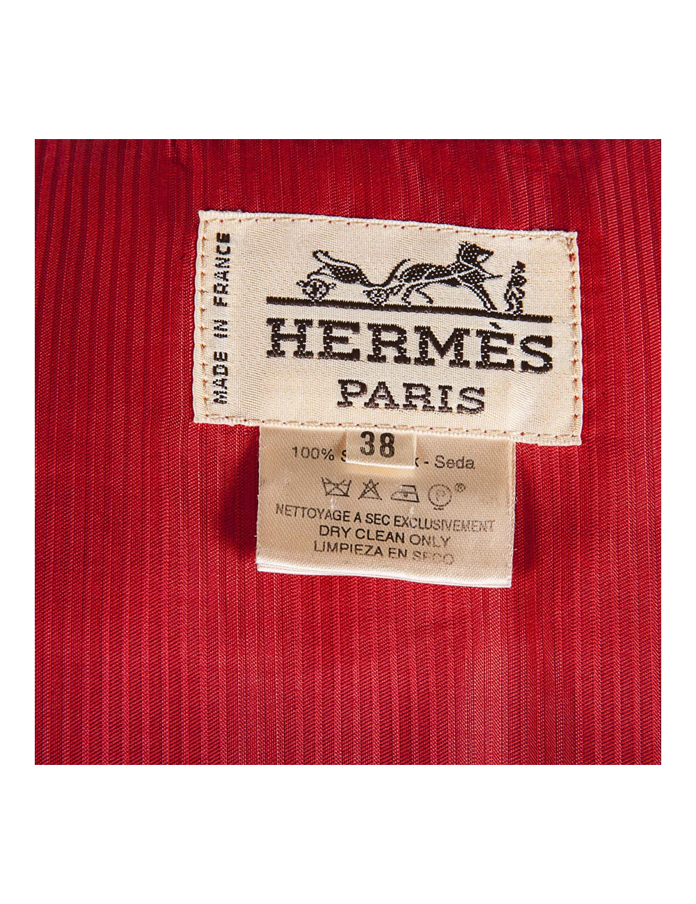 Vest HERMES t 38 en "Navy and cavalry"