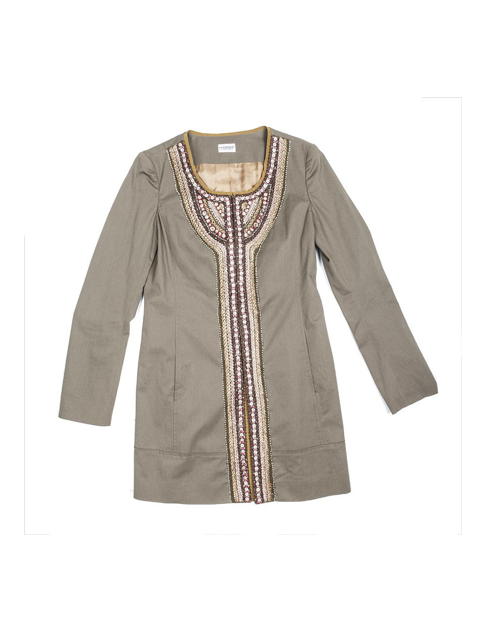 ALBERTA FERRETTI T 42 bed jacket / 38 khaki en