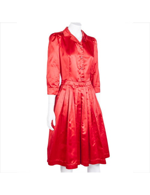 Robe PRADA t40it en soie rouge