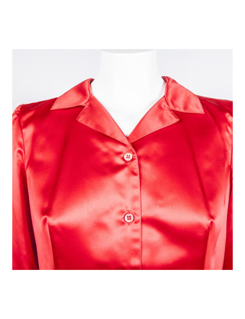 Dress PRADA T 40 IT / 36 en red silk re-release