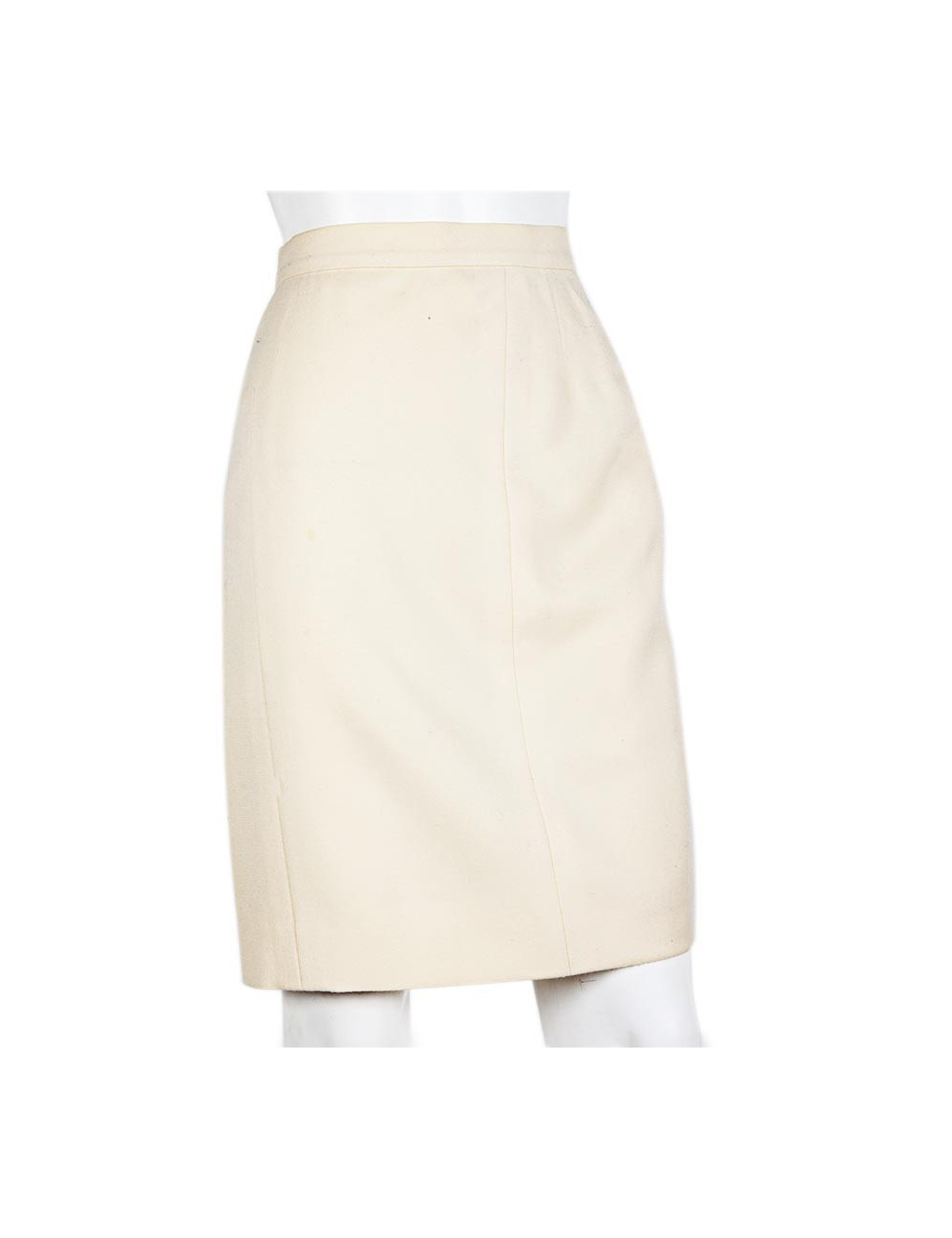 Jupe CHANEL t38fr en laine écru
