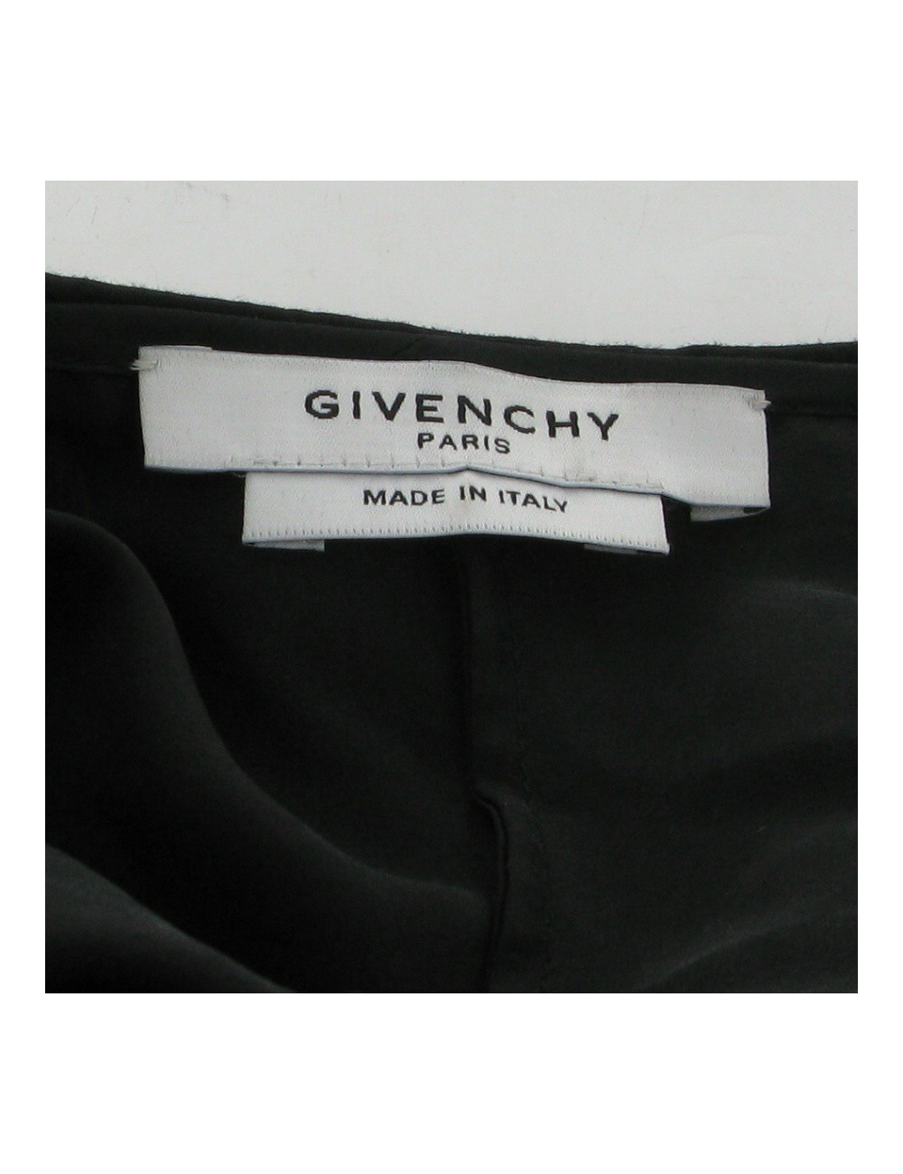 Chemisier en soie noire GIVENCHY