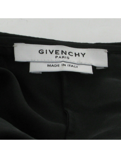 Chemisier en soie noire GIVENCHY